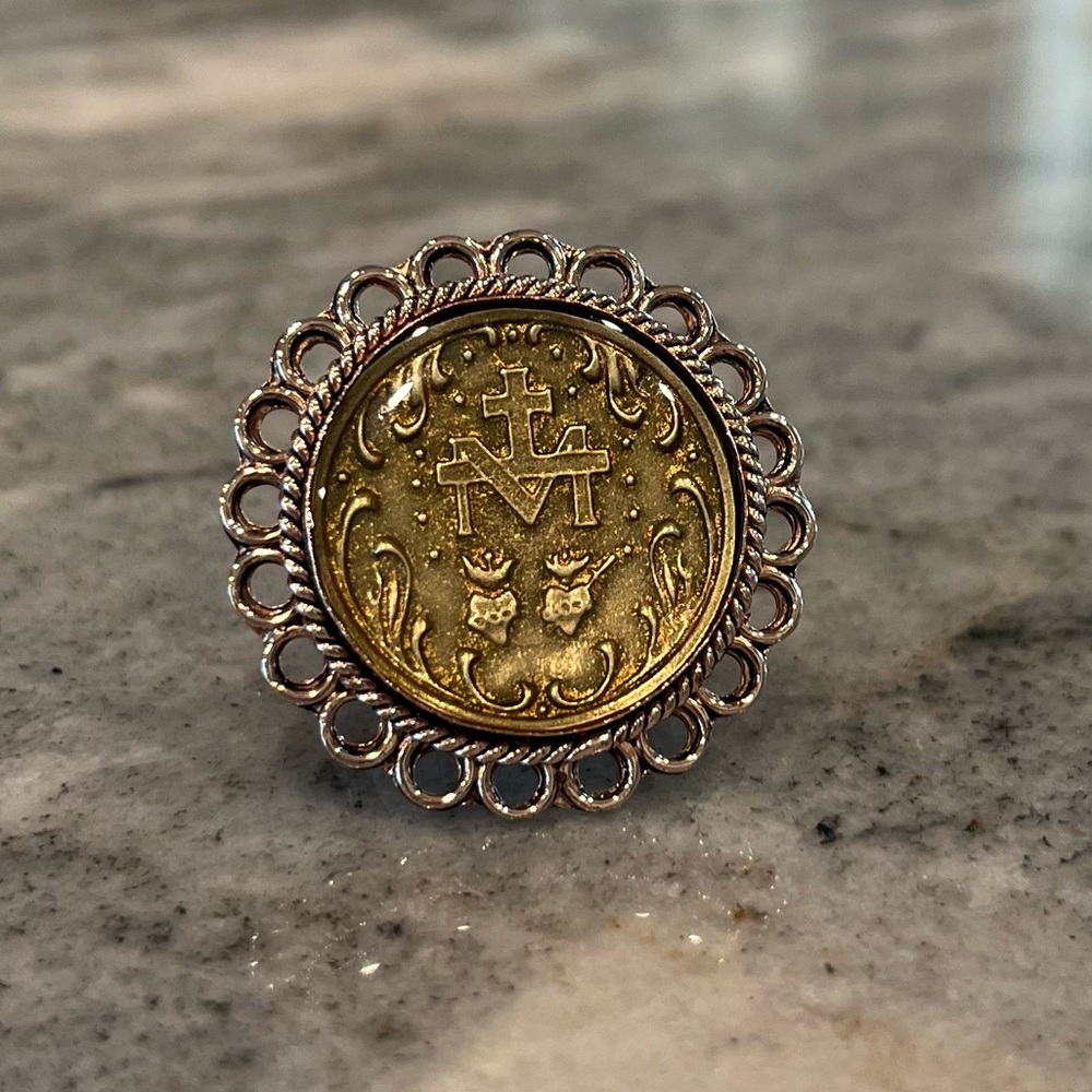 VIRGIN SAINTS & ANGELS MIRACULOUS RING IN ROSE GOLD